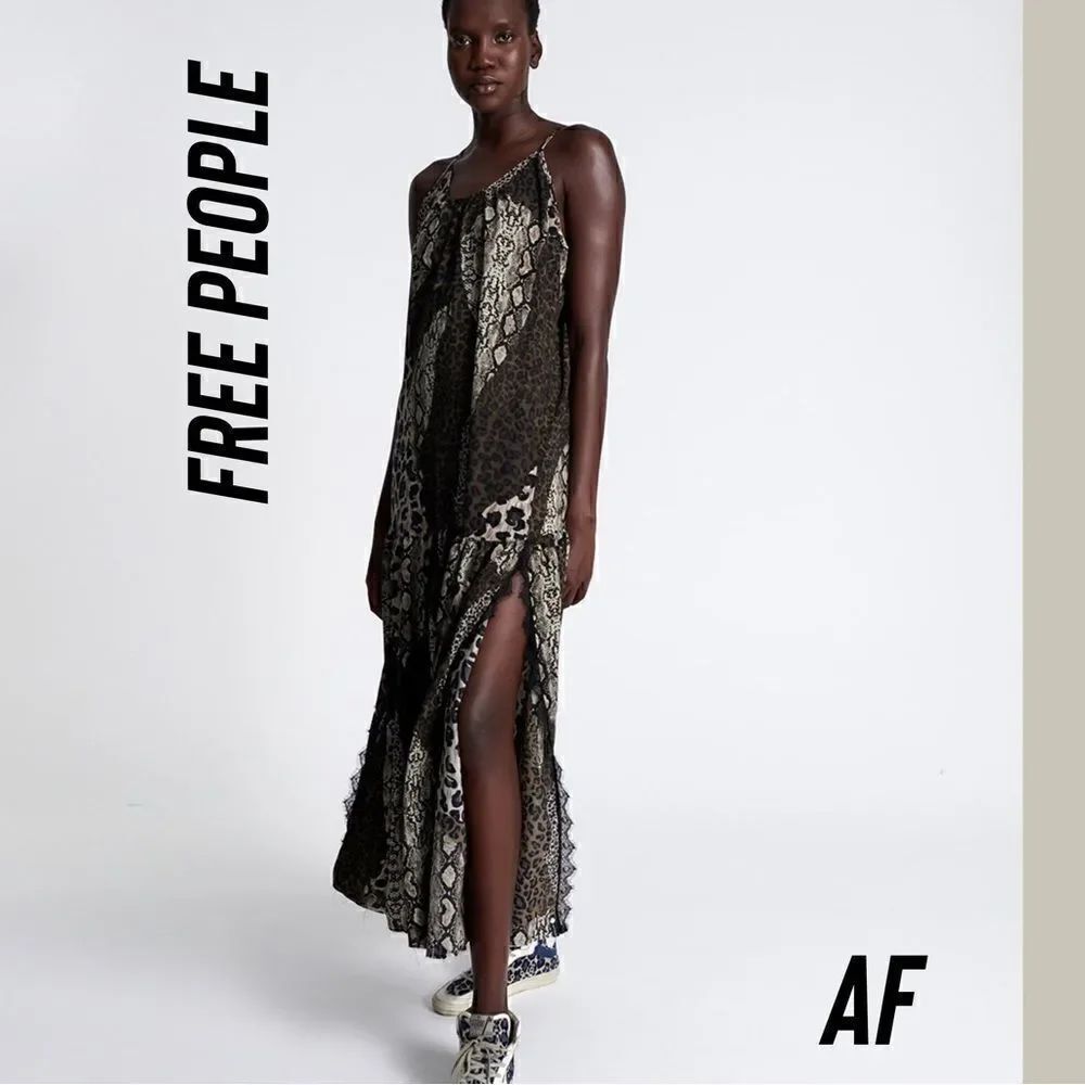 FREE PEOPLE BY ONETEASPOON NIGHT ANIMALS MAXI DRESS NWT SMALL